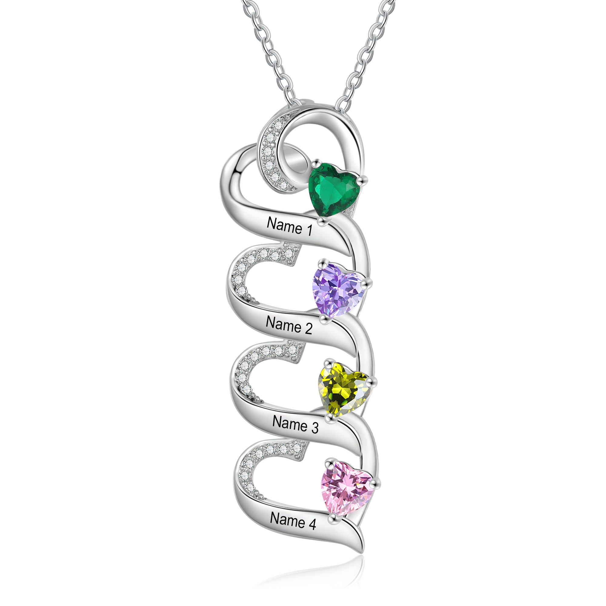 925 Sterling silver Custom Birthstone necklace