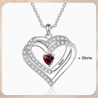 925 Sterling silver Custom Birthstone necklace