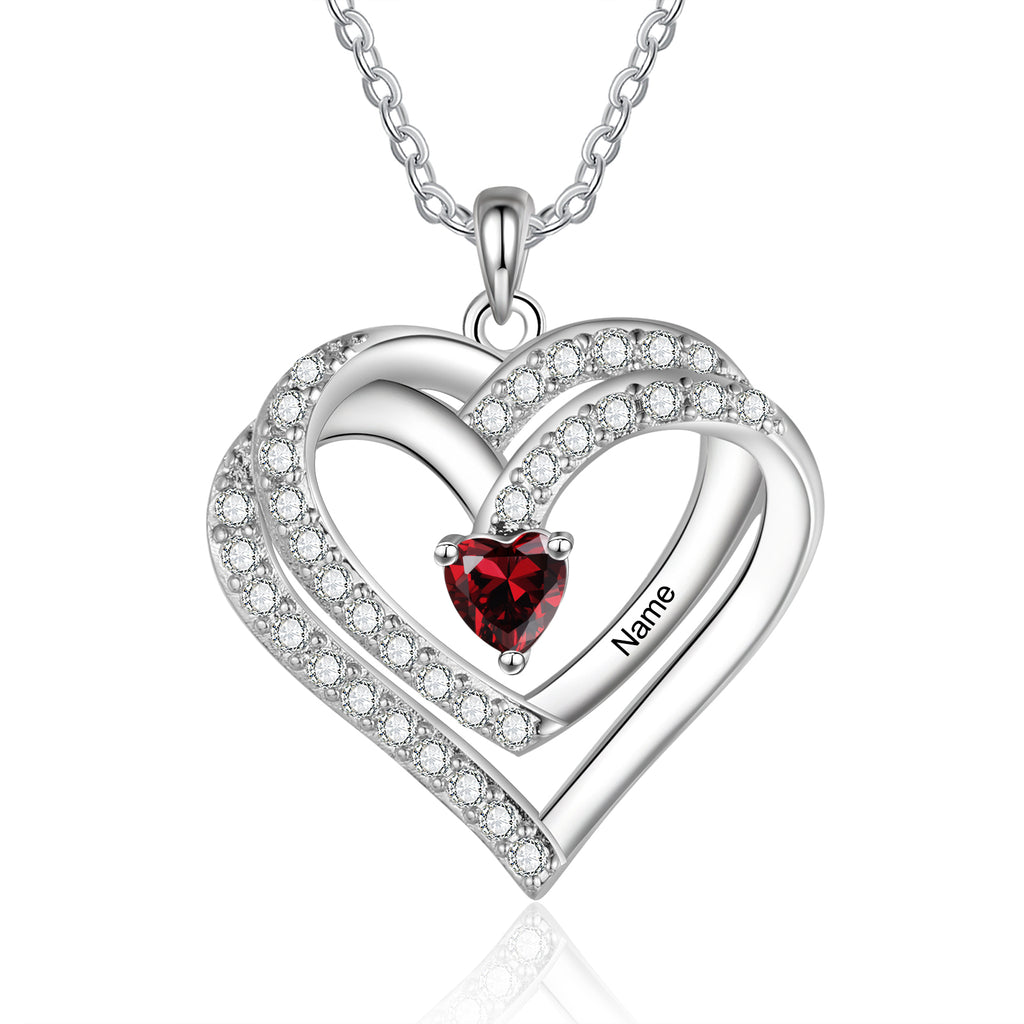 925 Sterling silver Custom Birthstone necklace