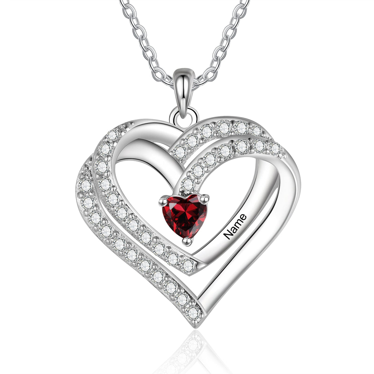 925 Sterling silver Custom Birthstone necklace
