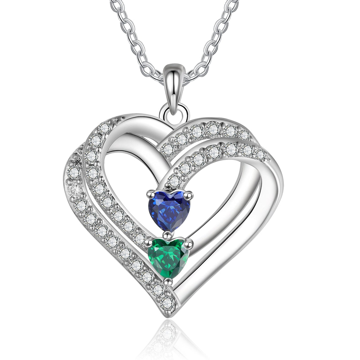 925 Sterling silver Custom Birthstone necklace