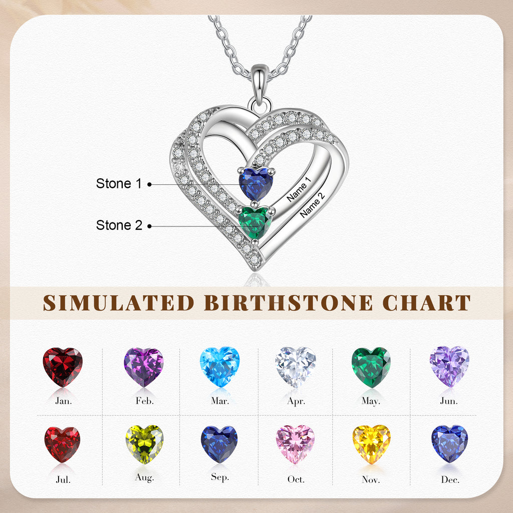925 Sterling silver Custom Birthstone necklace