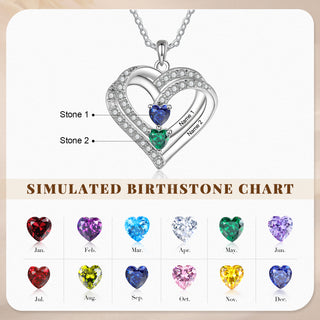 925 Sterling silver Custom Birthstone necklace
