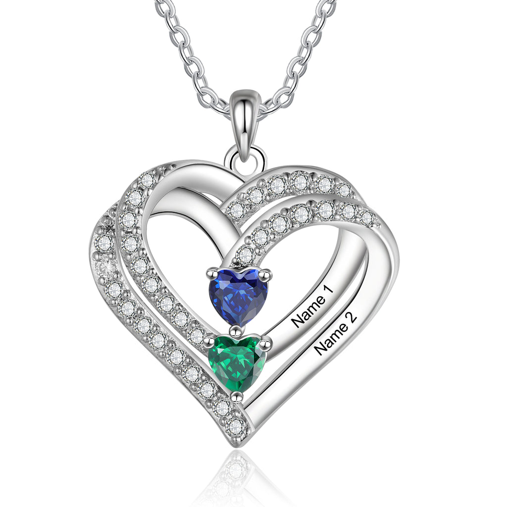 925 Sterling silver Custom Birthstone necklace