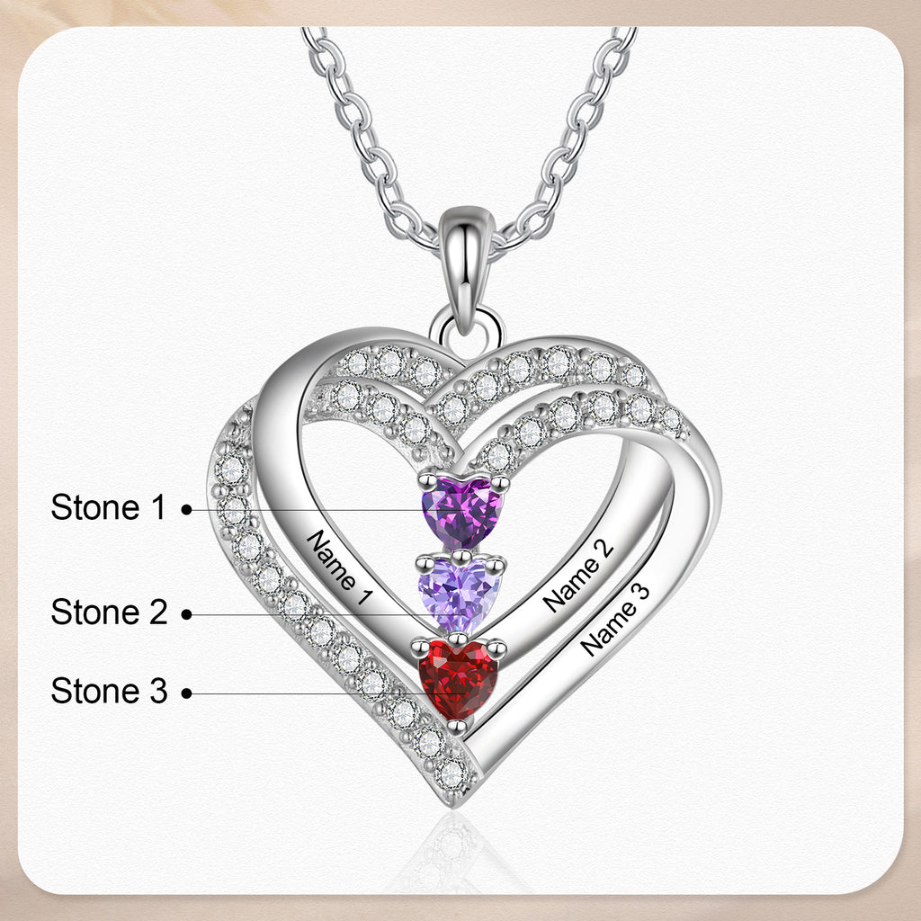 925 Sterling silver Custom Birthstone necklace