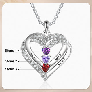 925 Sterling silver Custom Birthstone necklace