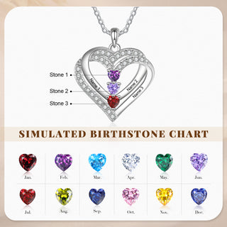 925 Sterling silver Custom Birthstone necklace