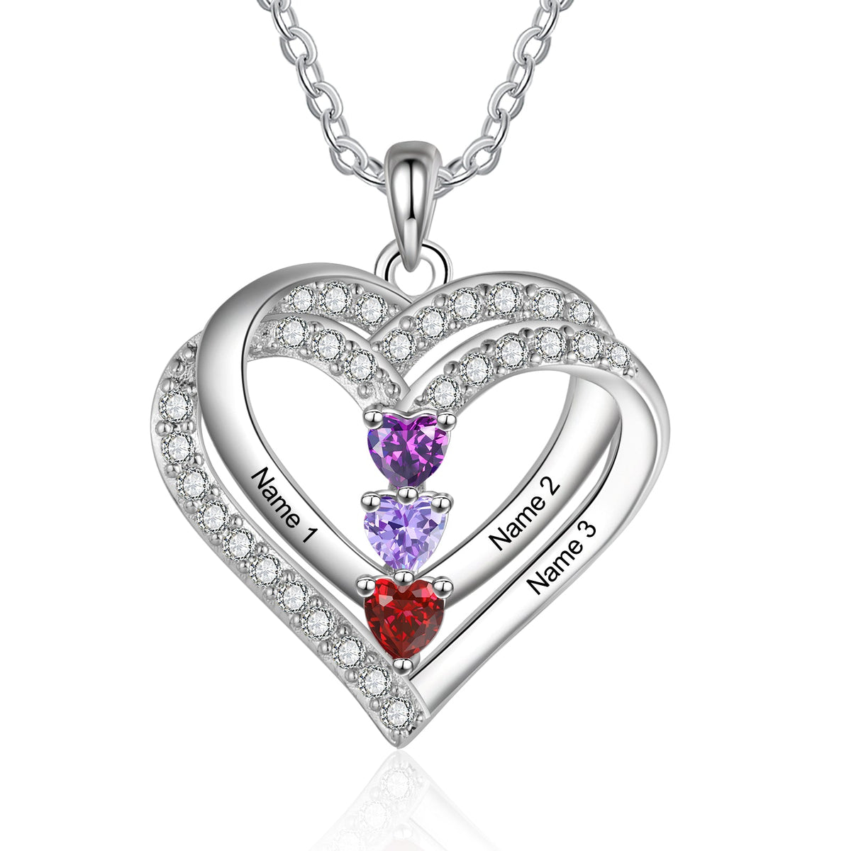 925 Sterling silver Custom Birthstone necklace
