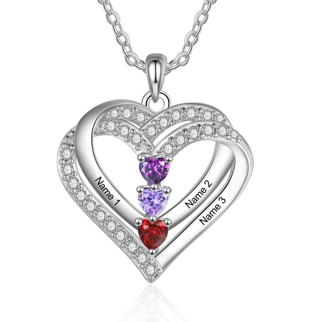 925 Sterling silver Custom Birthstone necklace