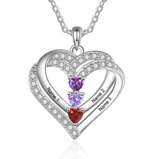 925 Sterling silver Custom Birthstone necklace