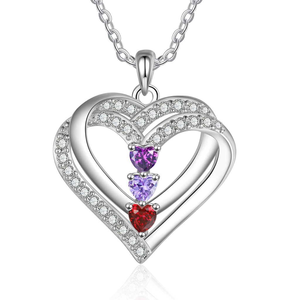 925 Sterling silver Custom Birthstone necklace