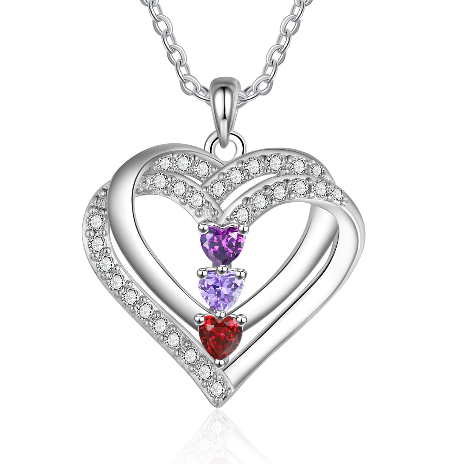 925 Sterling silver Custom Birthstone necklace