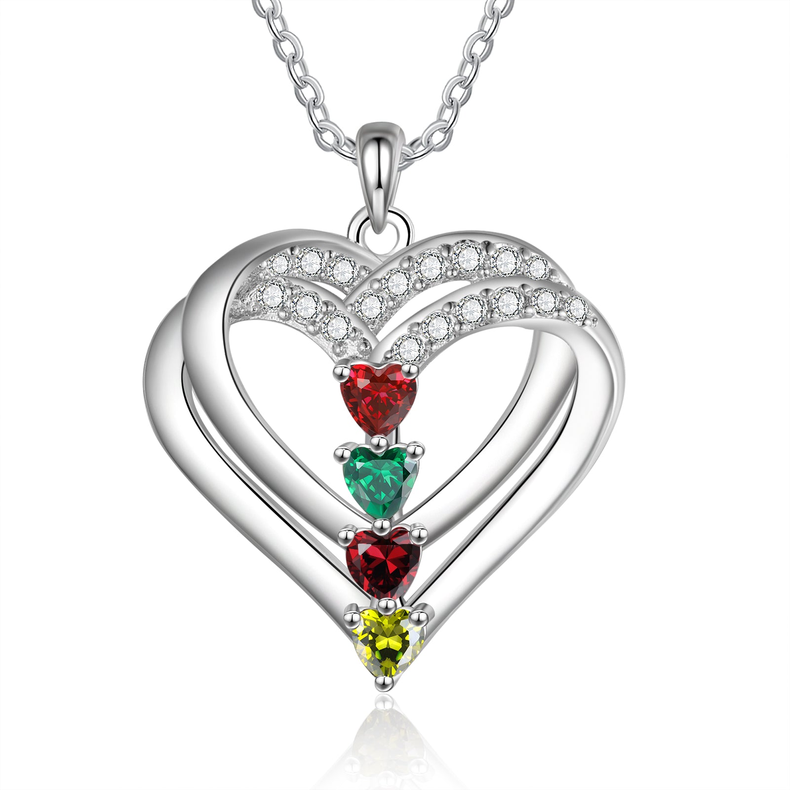 925 Sterling silver Custom Birthstone necklace