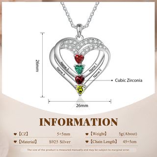 925 Sterling silver Custom Birthstone necklace