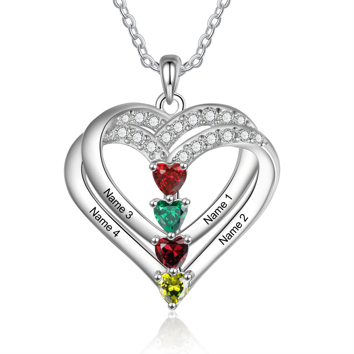 925 Sterling silver Custom Birthstone necklace