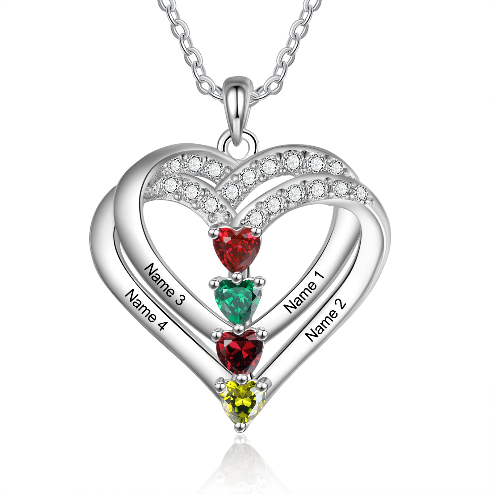 925 Sterling silver Custom Birthstone necklace