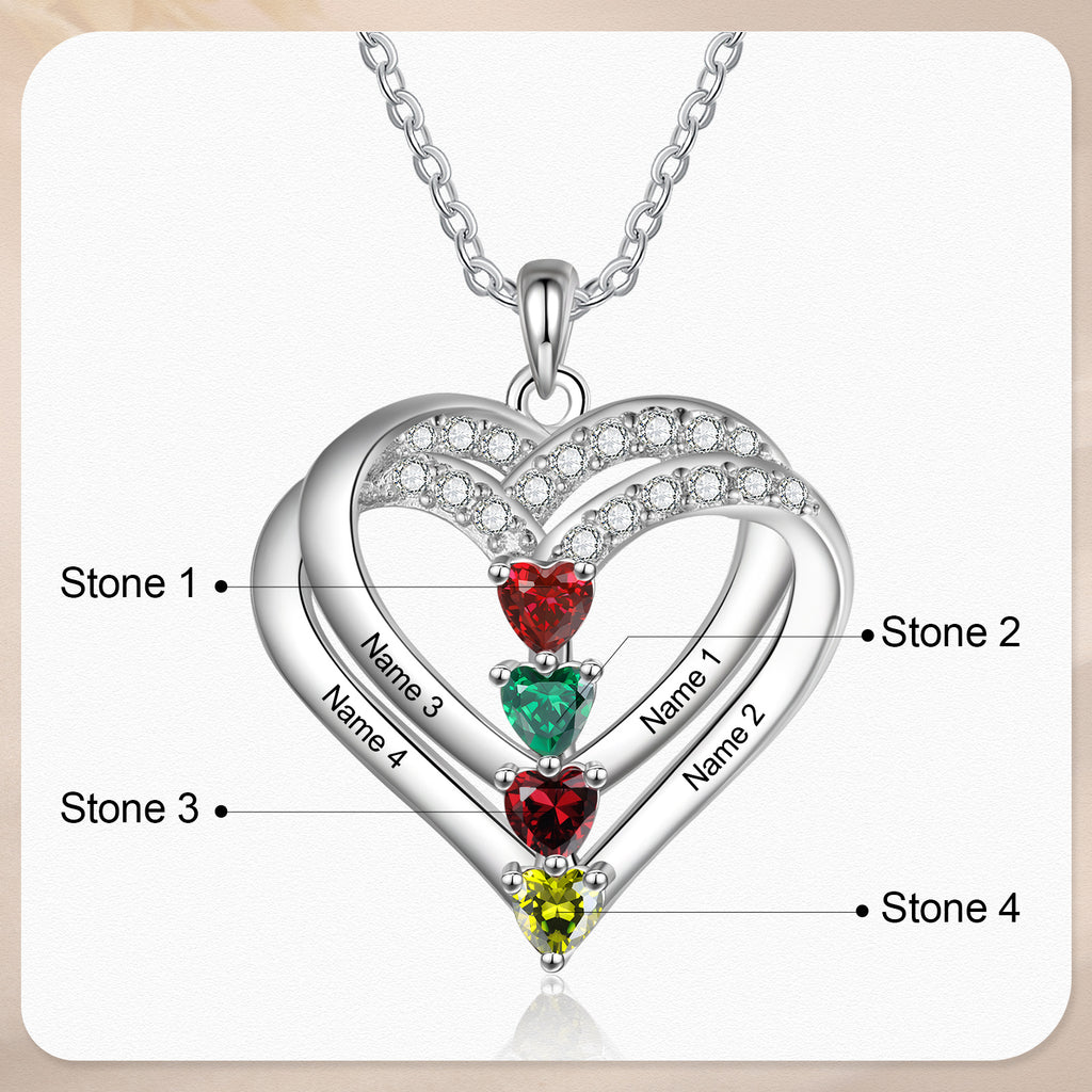 925 Sterling silver Custom Birthstone necklace