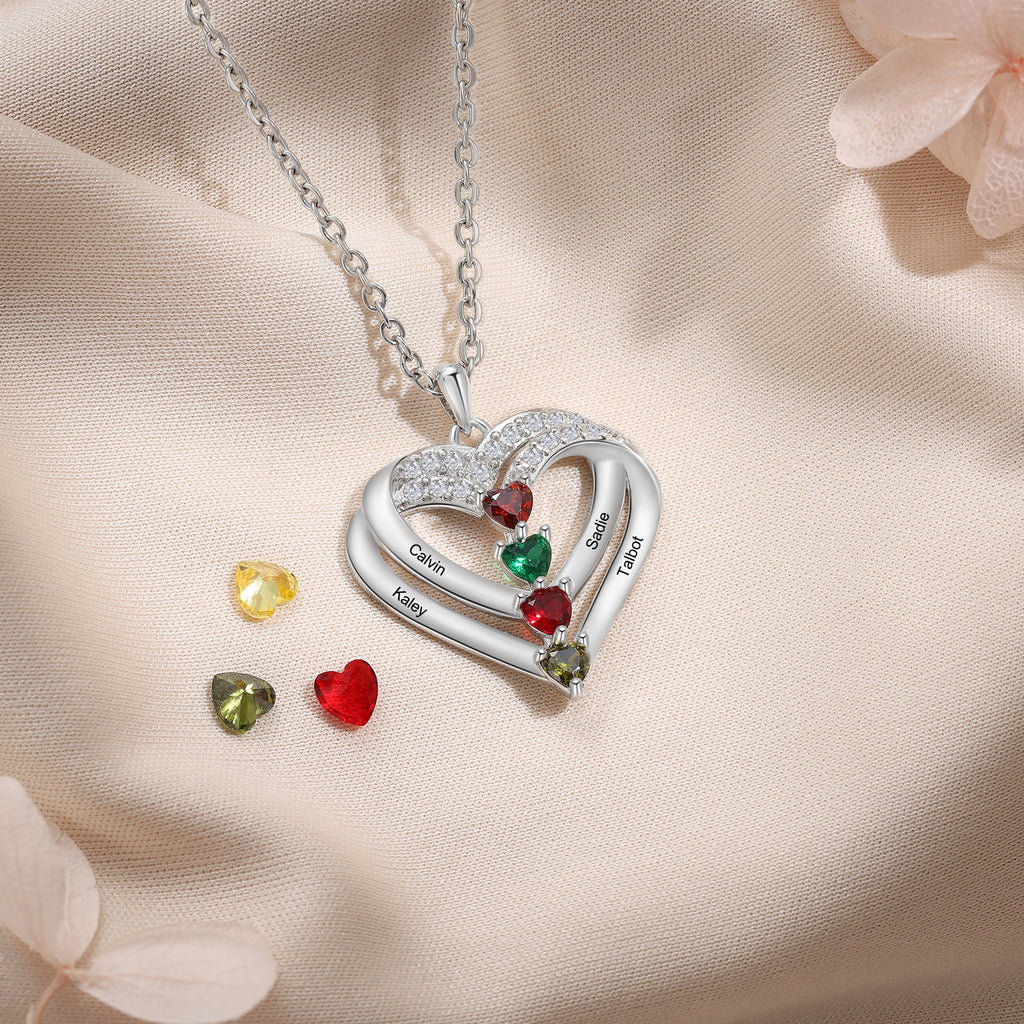 925 Sterling silver Custom Birthstone necklace