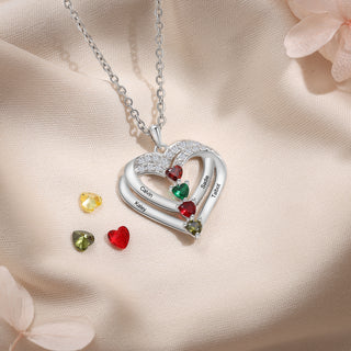 925 Sterling silver Custom Birthstone necklace
