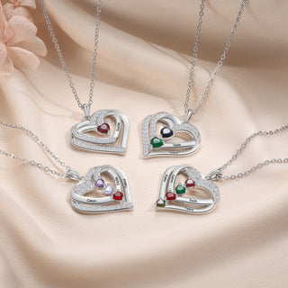 925 Sterling silver Custom Birthstone necklace