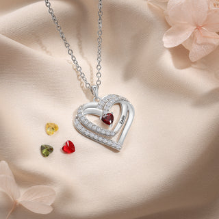 925 Sterling silver Custom Birthstone necklace