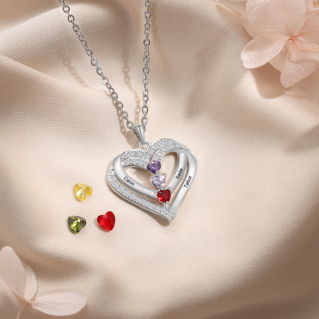925 Sterling silver Custom Birthstone necklace