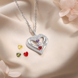 925 Sterling silver Custom Birthstone necklace