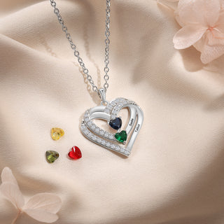 925 Sterling silver Custom Birthstone necklace