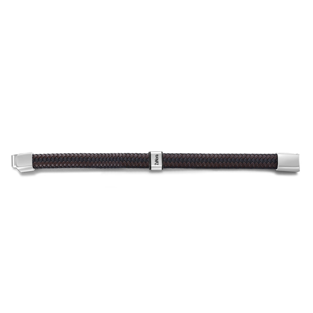 Custom Stainless Steel Leather Bracelet