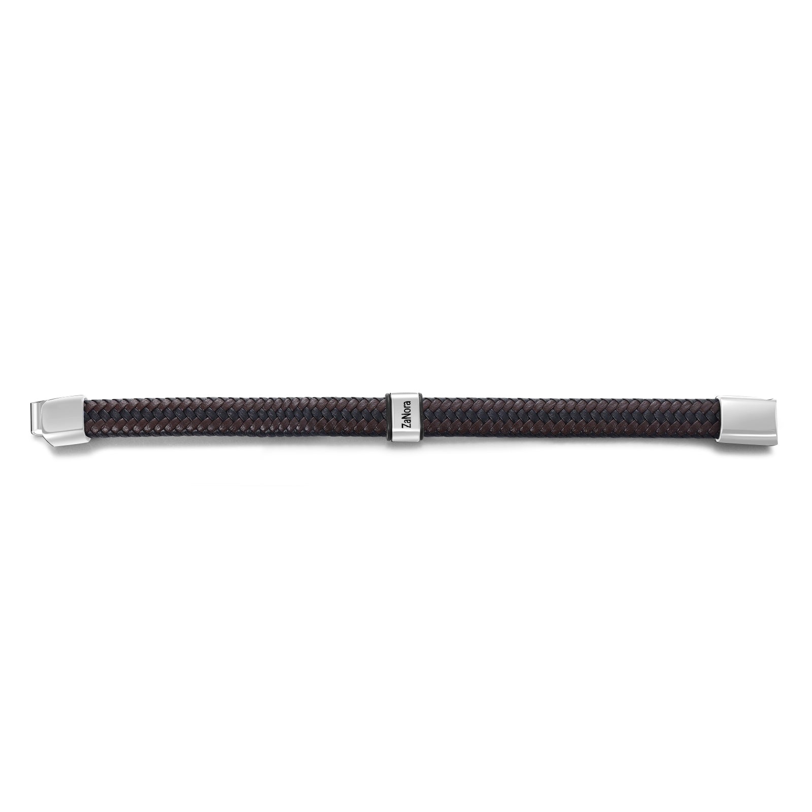 Custom Stainless Steel Leather Bracelet