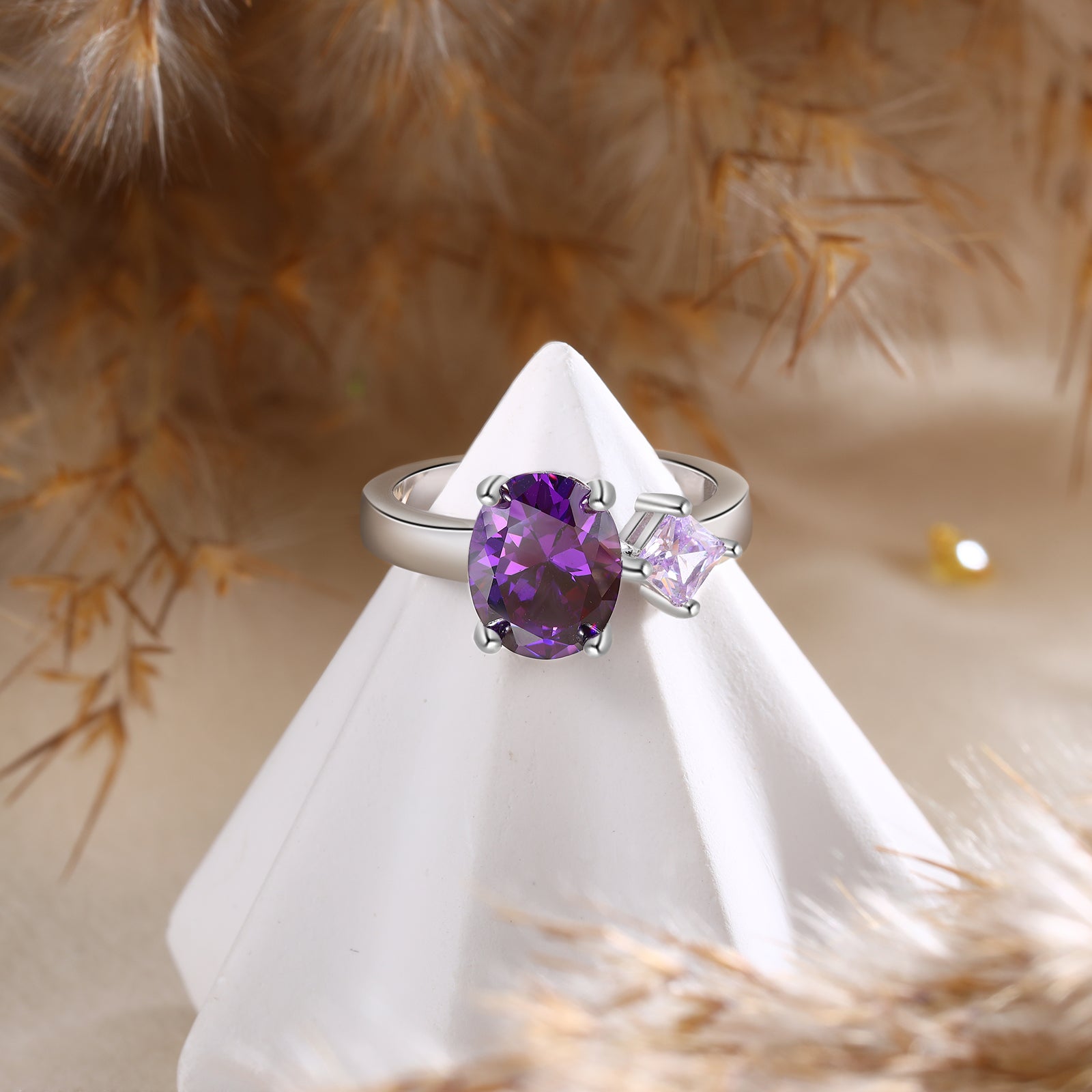 925 Sterling Silver Custom Birtstone Ring