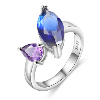 925 Sterling Silver Custom Birtstone Ring