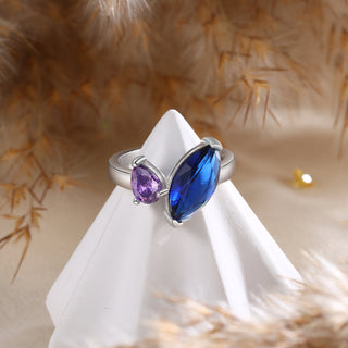 925 Sterling Silver Custom Birtstone Ring