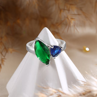 925 Sterling Silver Custom Birtstone Ring