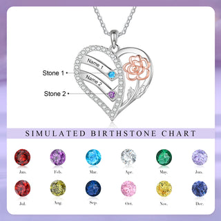 Custom Birthstone necklace