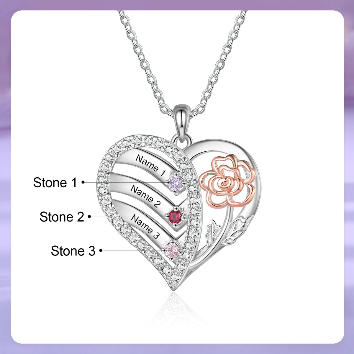 Custom Birthstone necklace