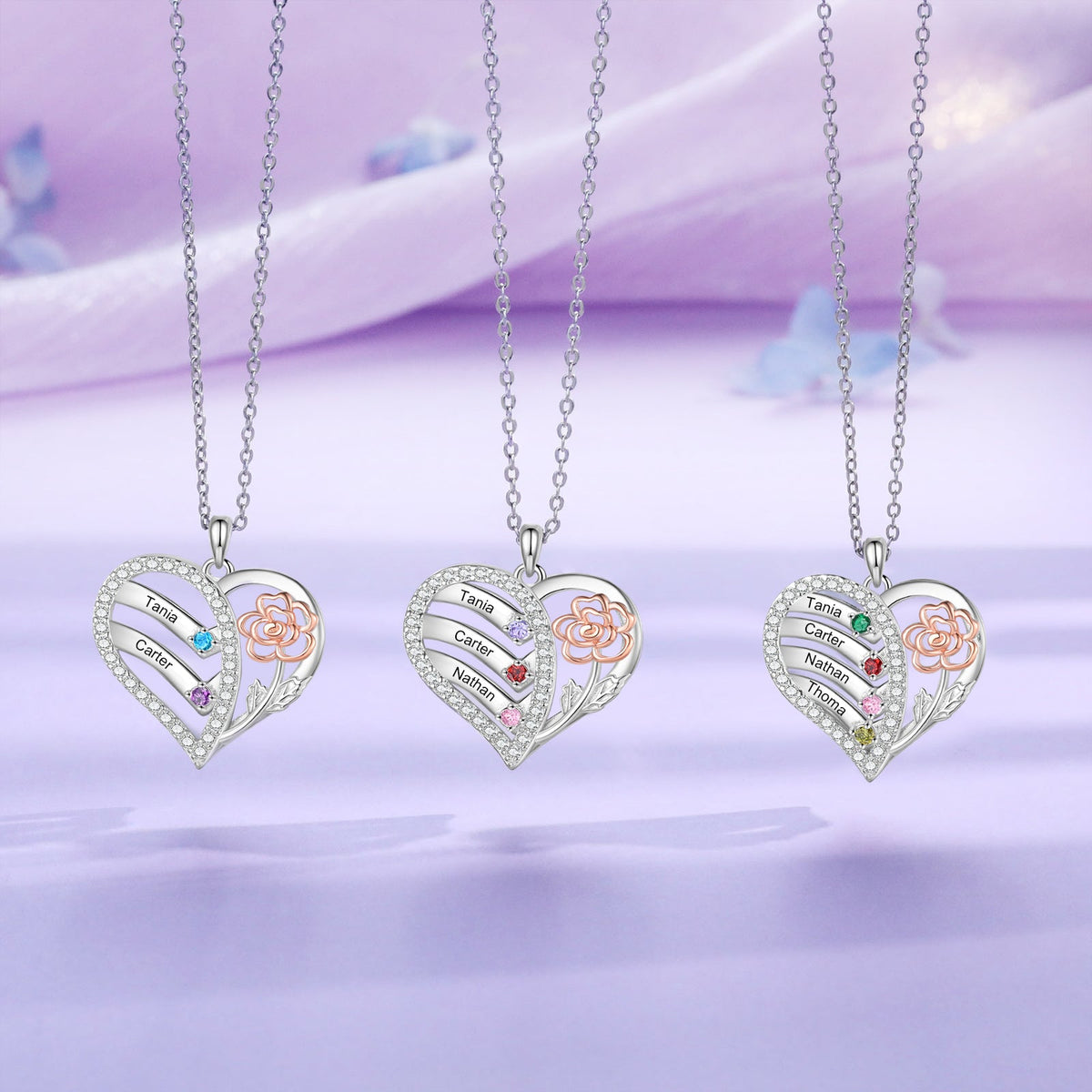 Custom Birthstone necklace