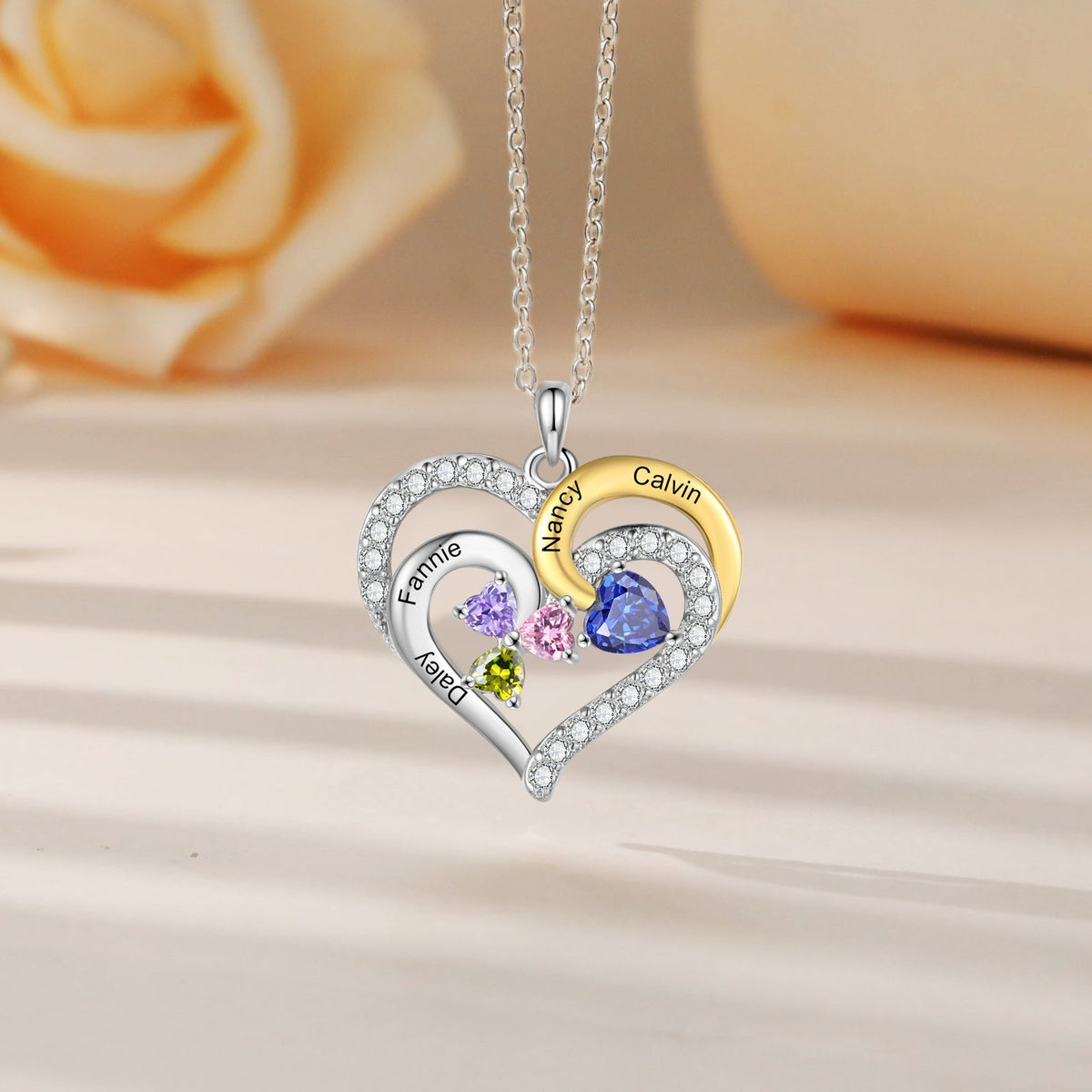 Custom Birthstone necklace