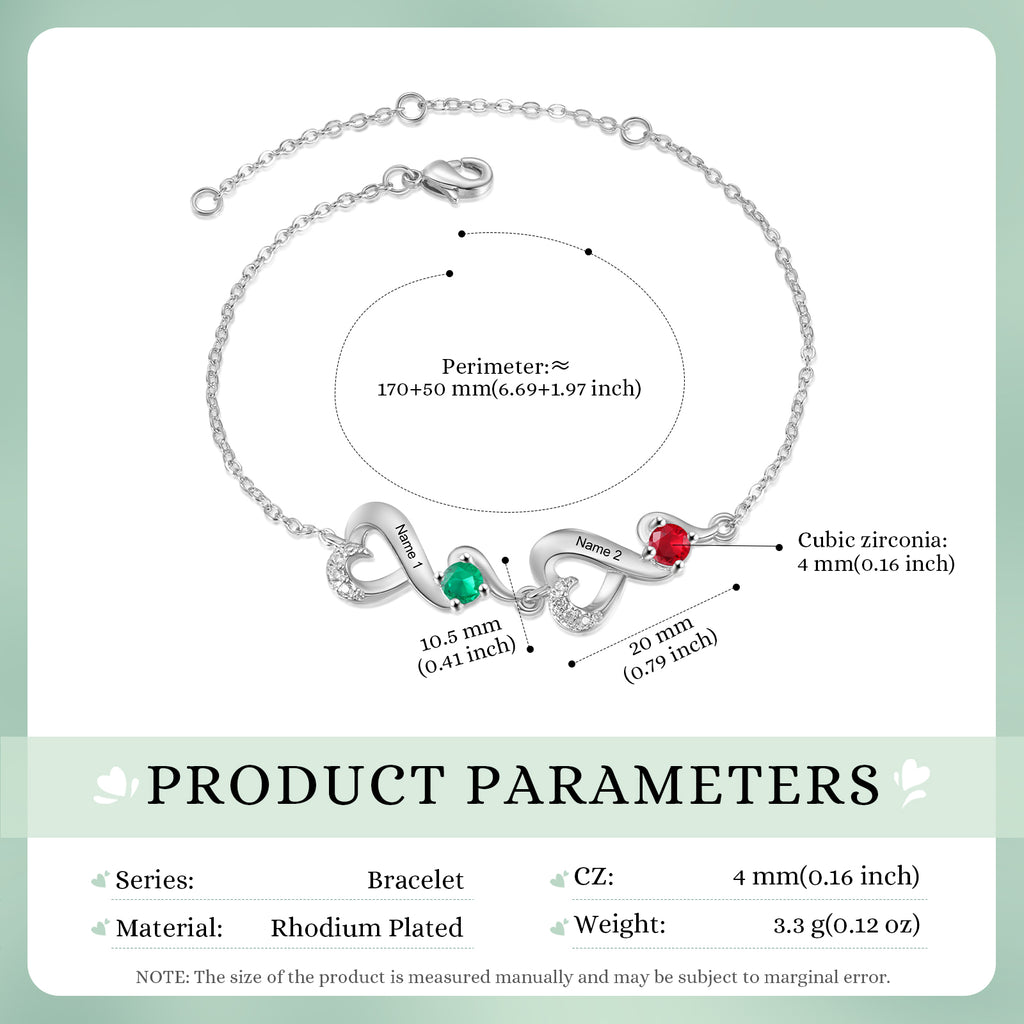 Custom Birthstone Bracelet