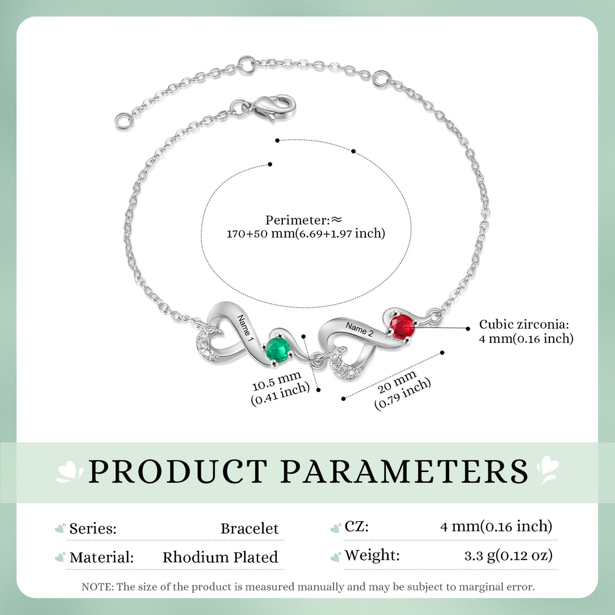 Custom Birthstone Bracelet