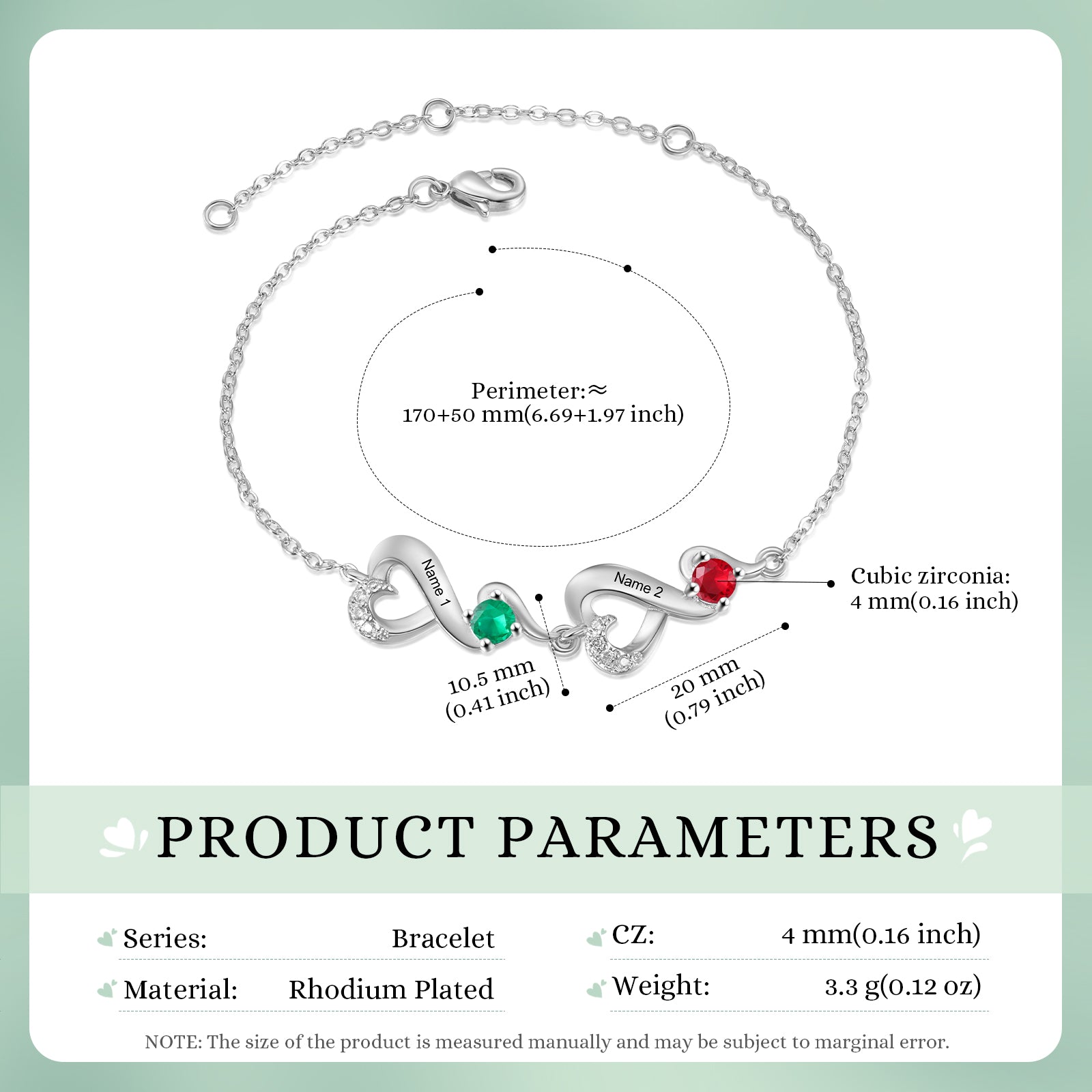 Custom Birthstone Bracelet