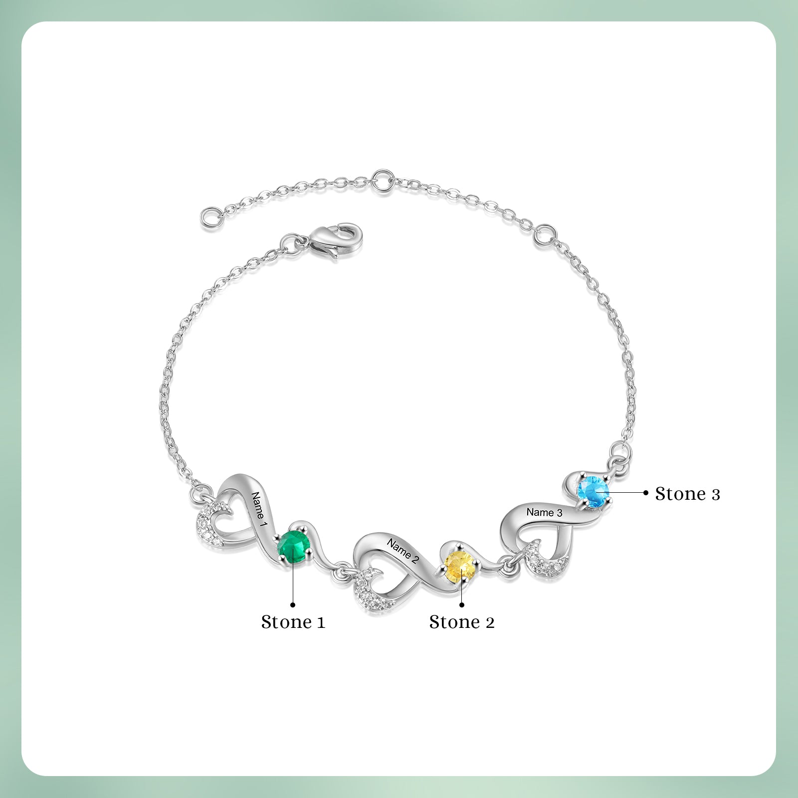 Custom Birthstone Bracelet
