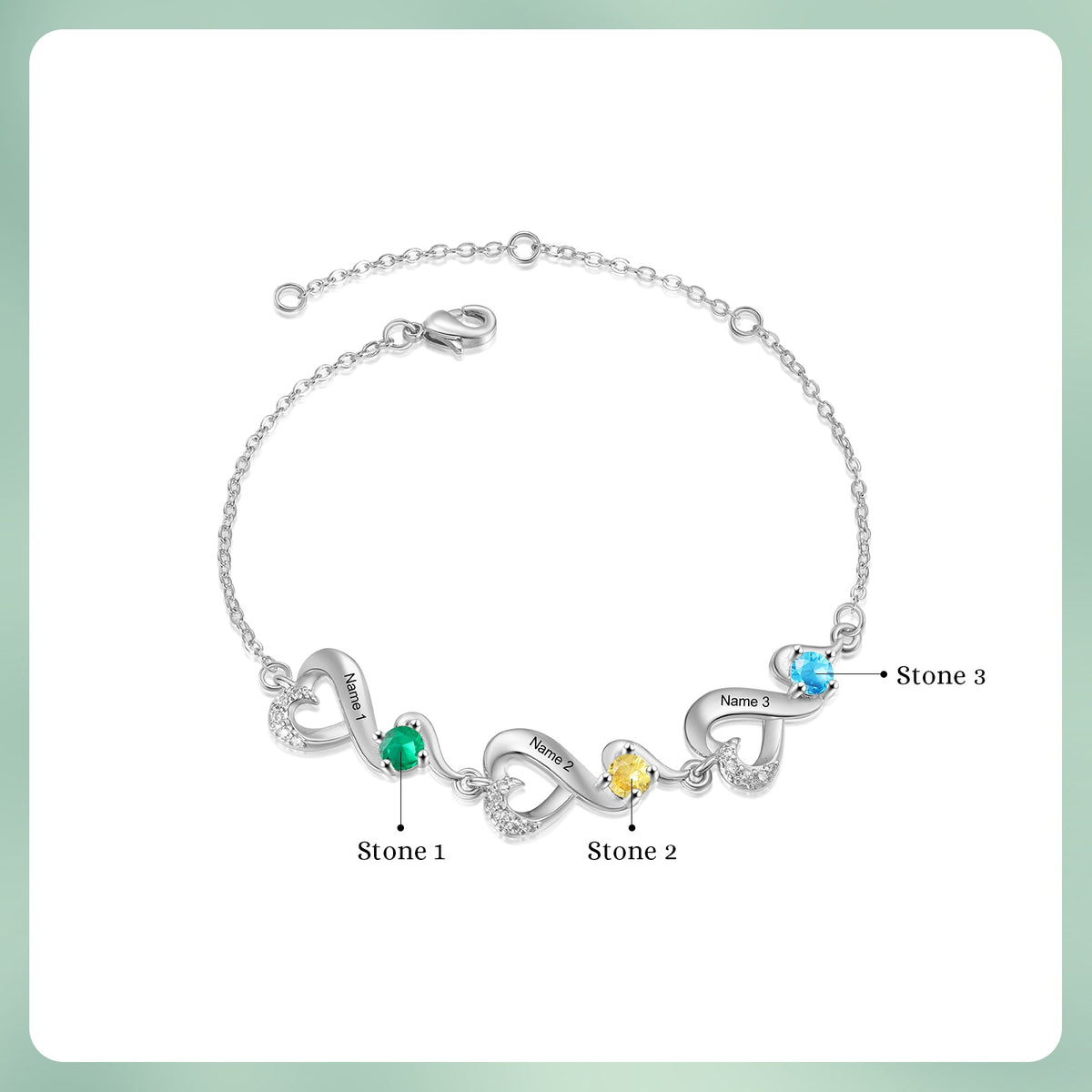 Custom Birthstone Bracelet