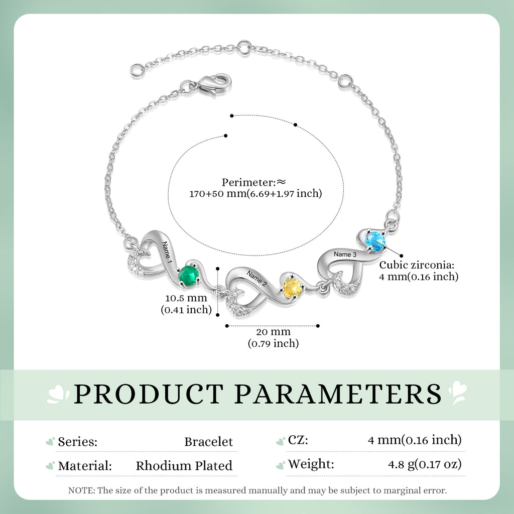 Custom Birthstone Bracelet