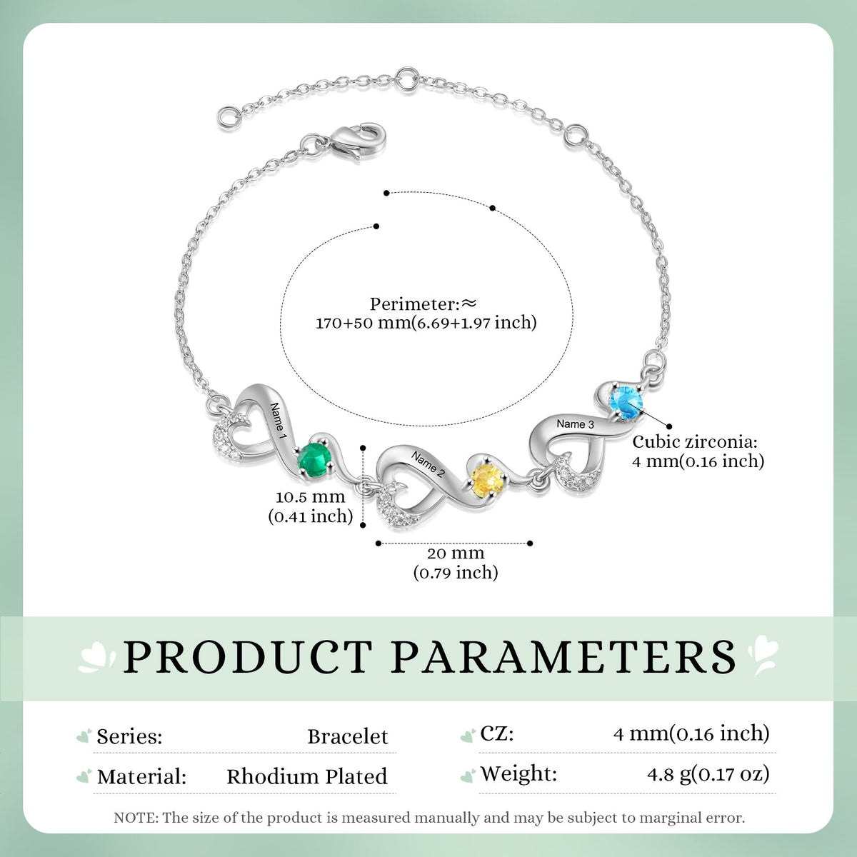 Custom Birthstone Bracelet