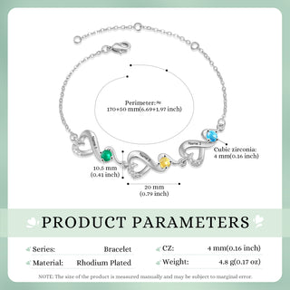 Custom Birthstone Bracelet