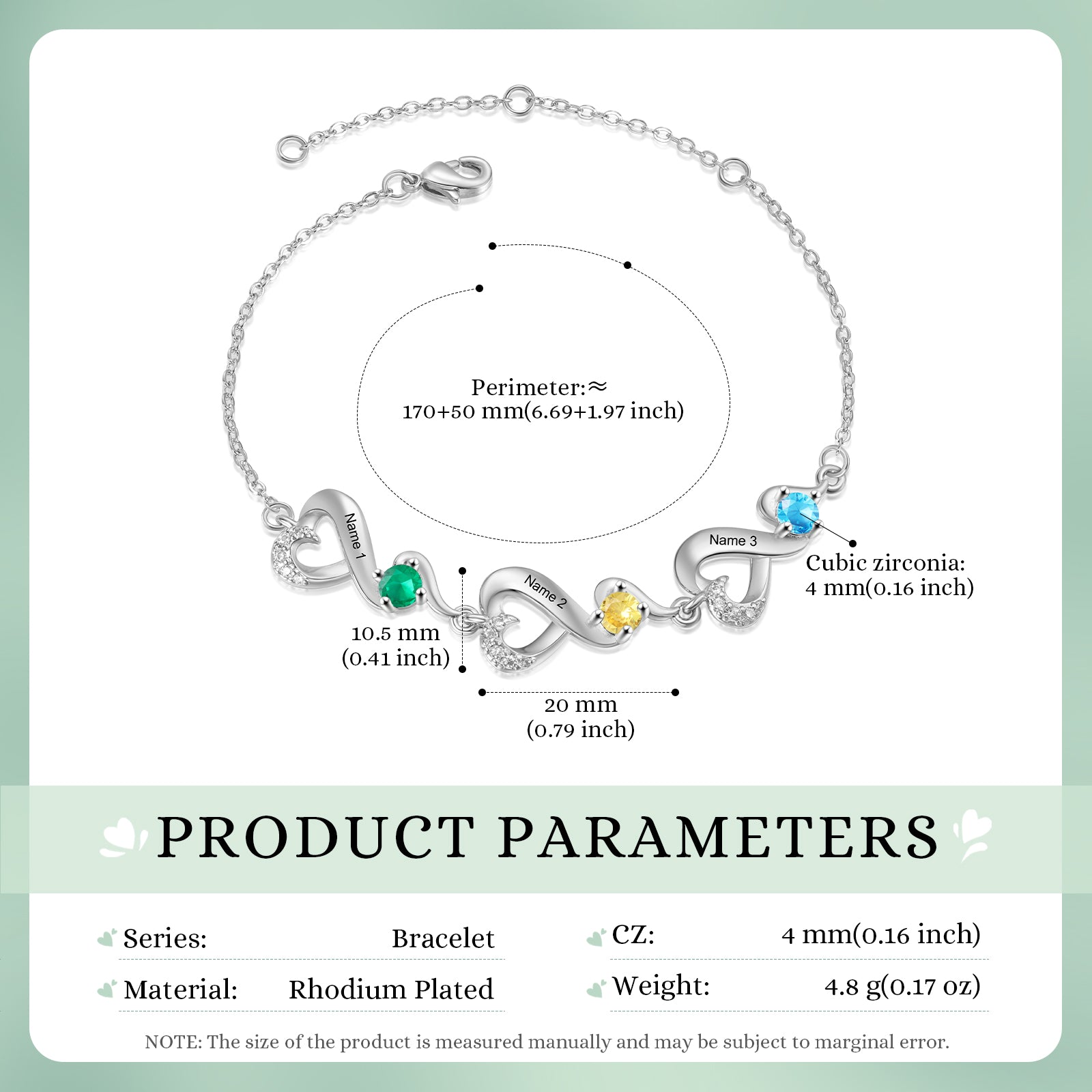 Custom Birthstone Bracelet