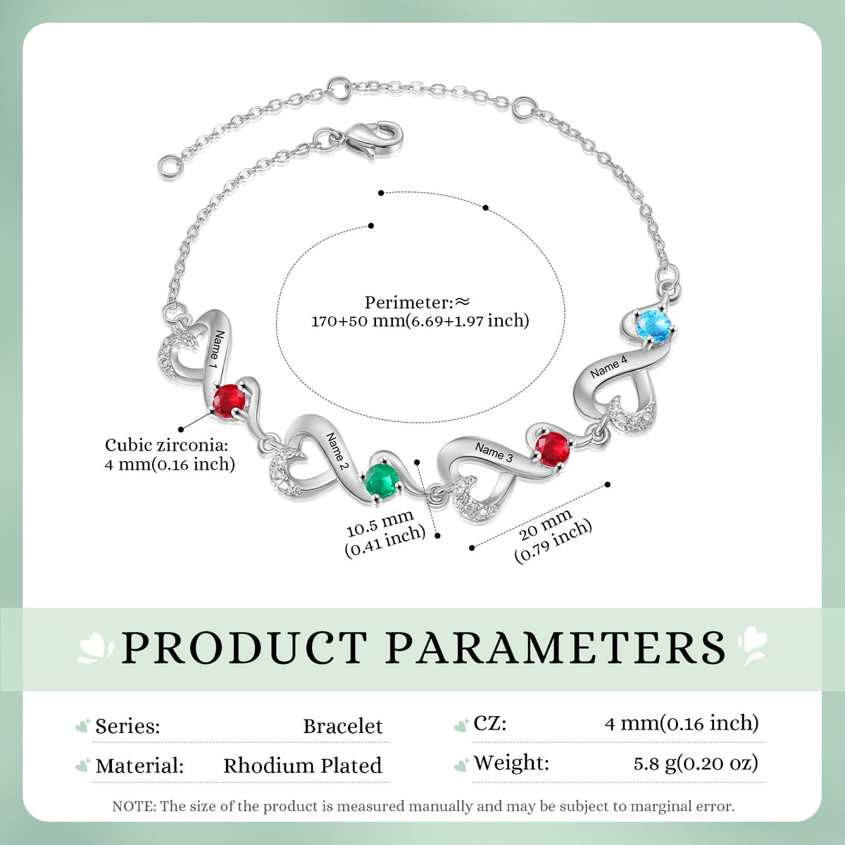 Custom Birthstone Bracelet