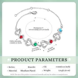 Custom Birthstone Bracelet