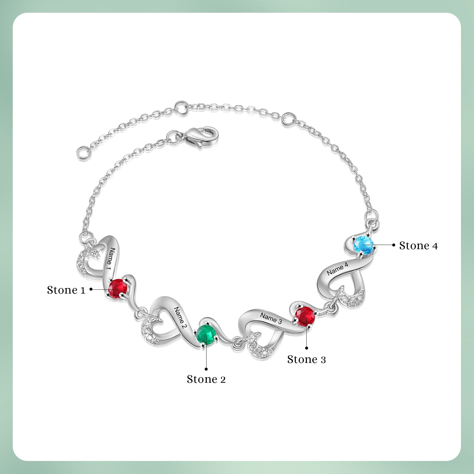 Custom Birthstone Bracelet
